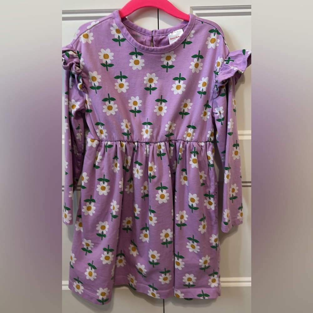 Hanna Andersson Lavender Dress with Daisy Pattern